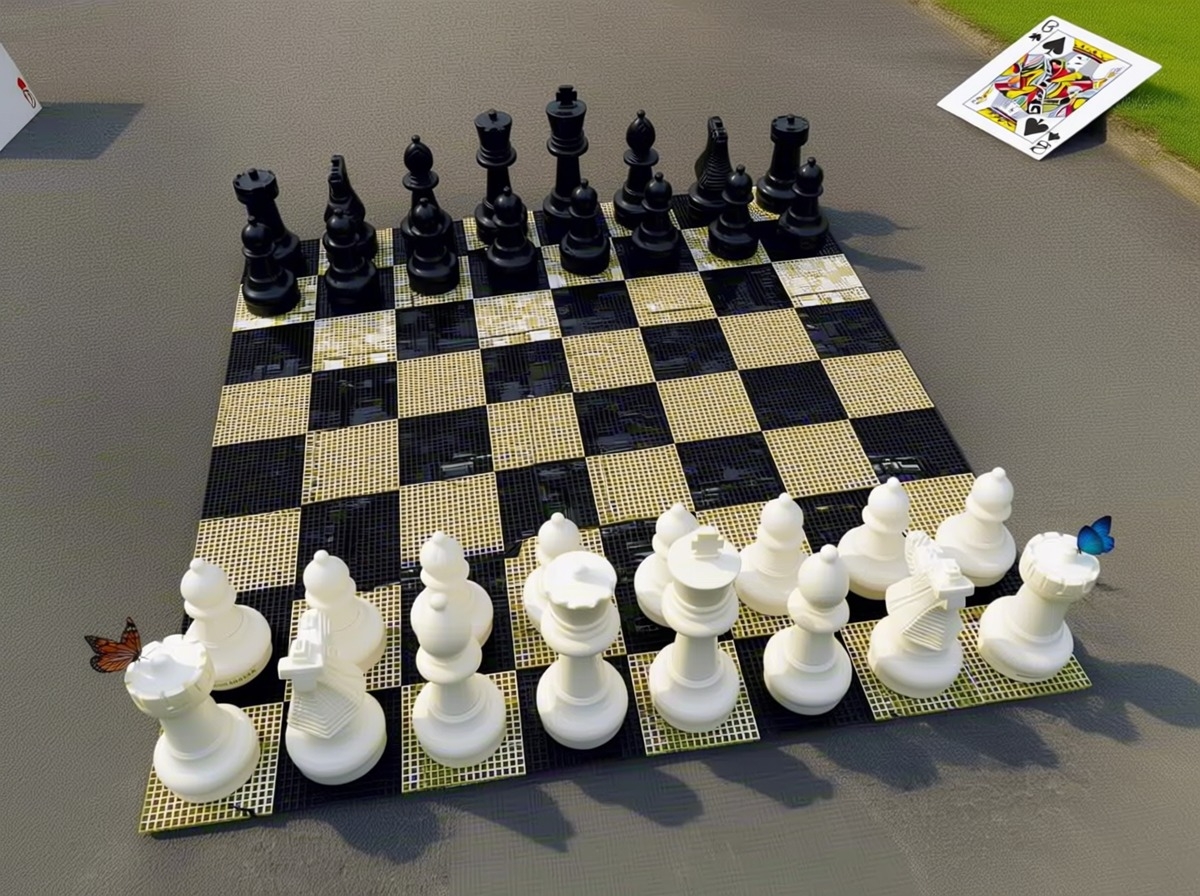 Gigant sjakkbrett på LS:DIMENSION.