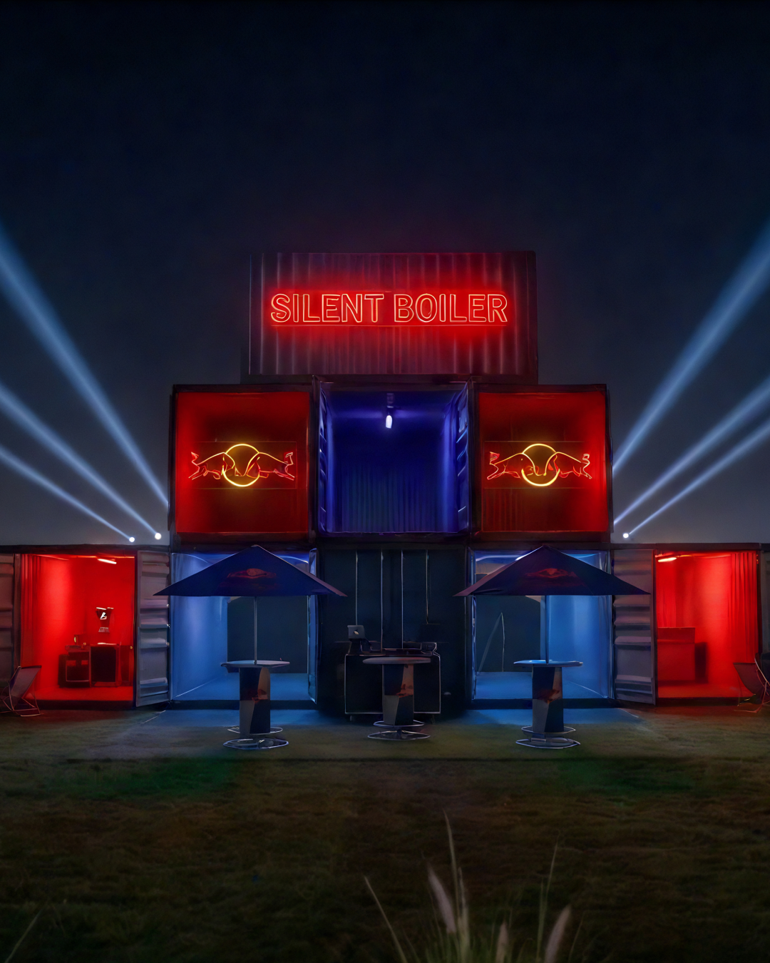 Red Bull sin Silent Boiler i Russelandsbyen.