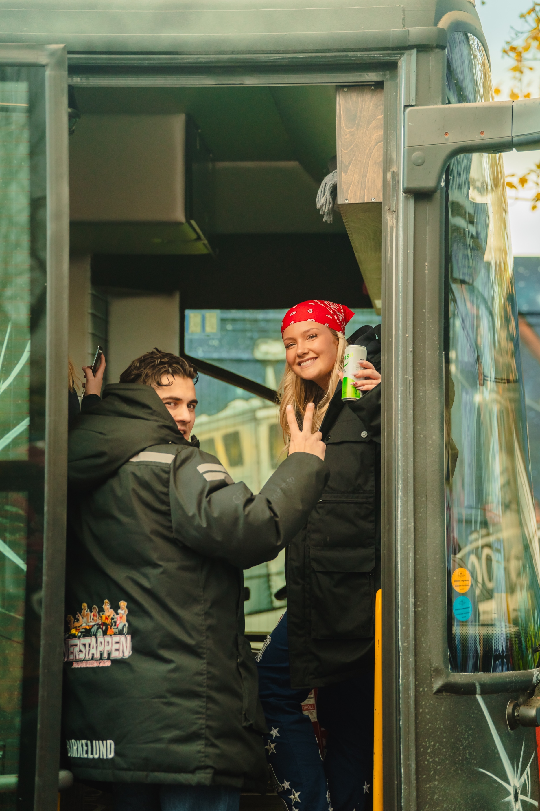 Russebuss i Russelandsbyen.