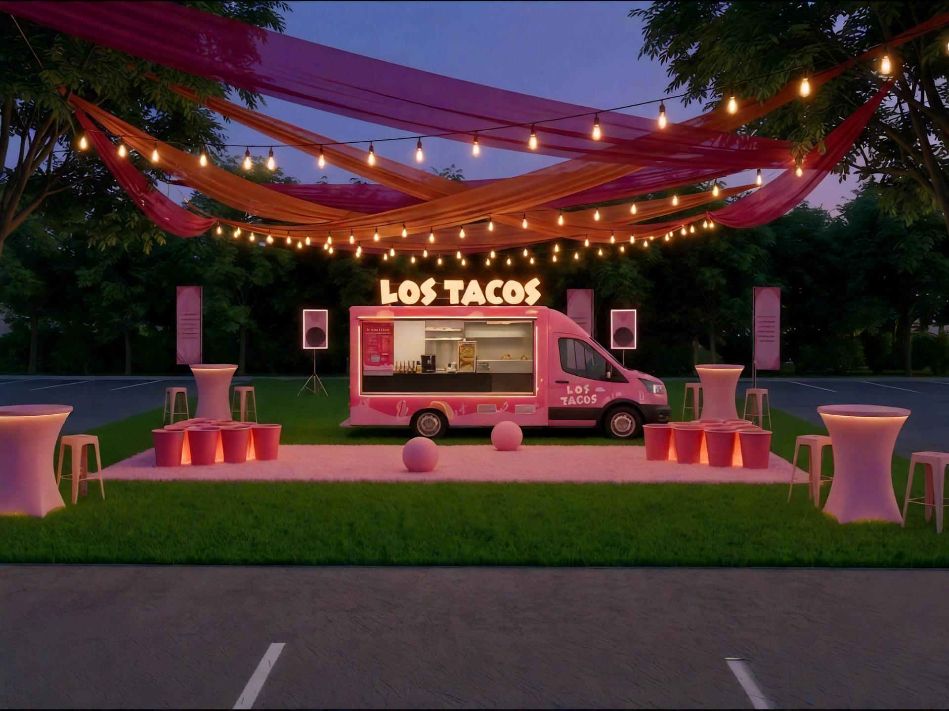 Los Tacos sin Giant Beerpong på LS:DIMENSION.