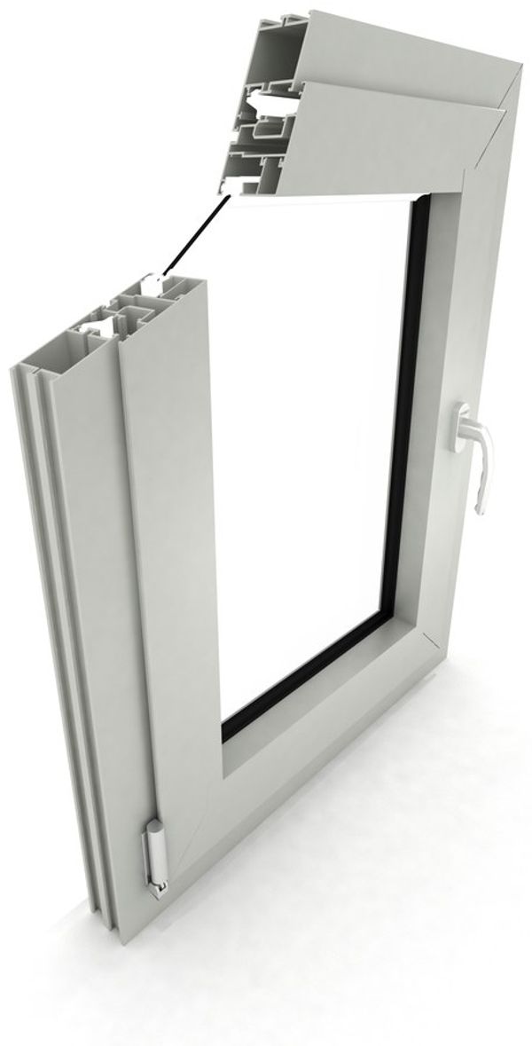 DA-45 window profile cross-section