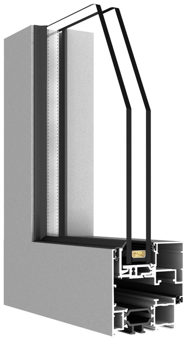 DA-65EFUS window profile cross-section