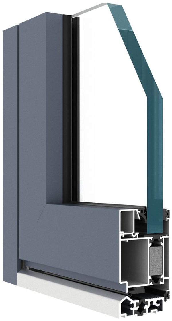 DA-60EEI window profile cross-section