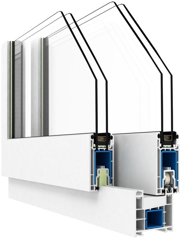 Ekosol 70 window profile cross-section