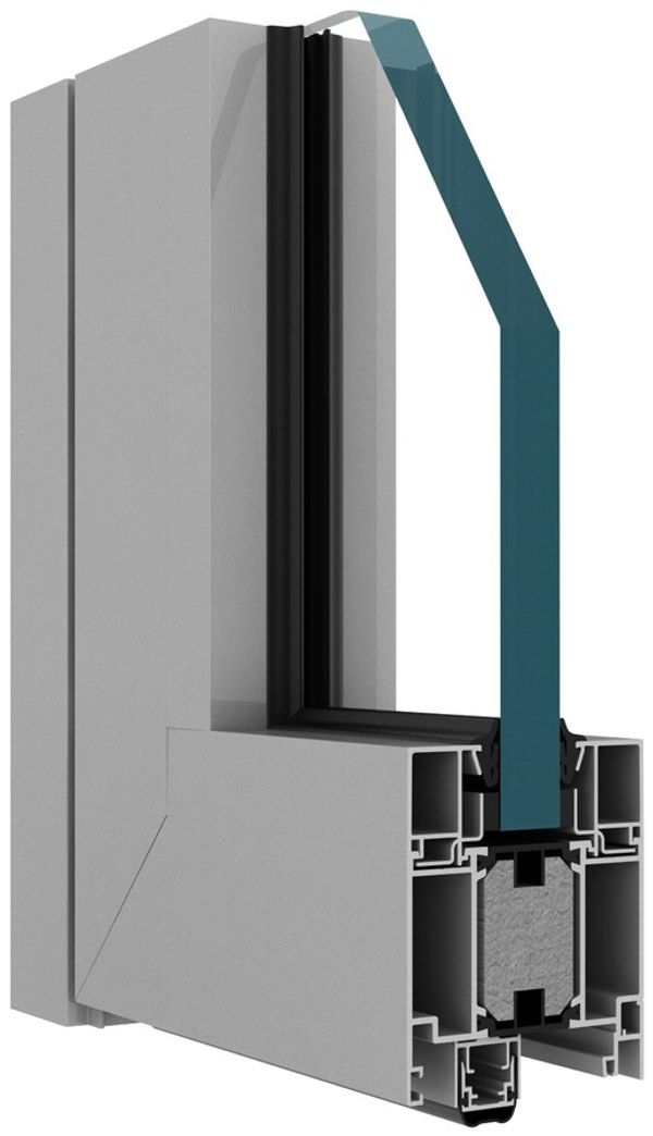DA-78EI window profile cross-section