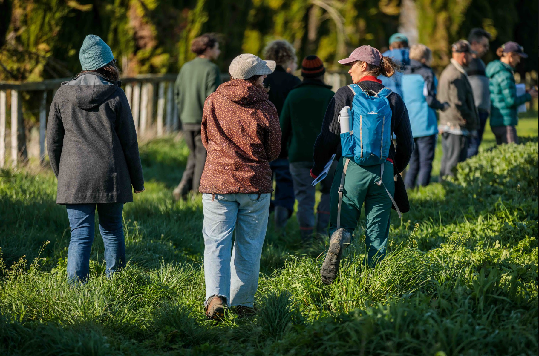 Earthworkers Hort 201 field day at Live 2 Give Farm