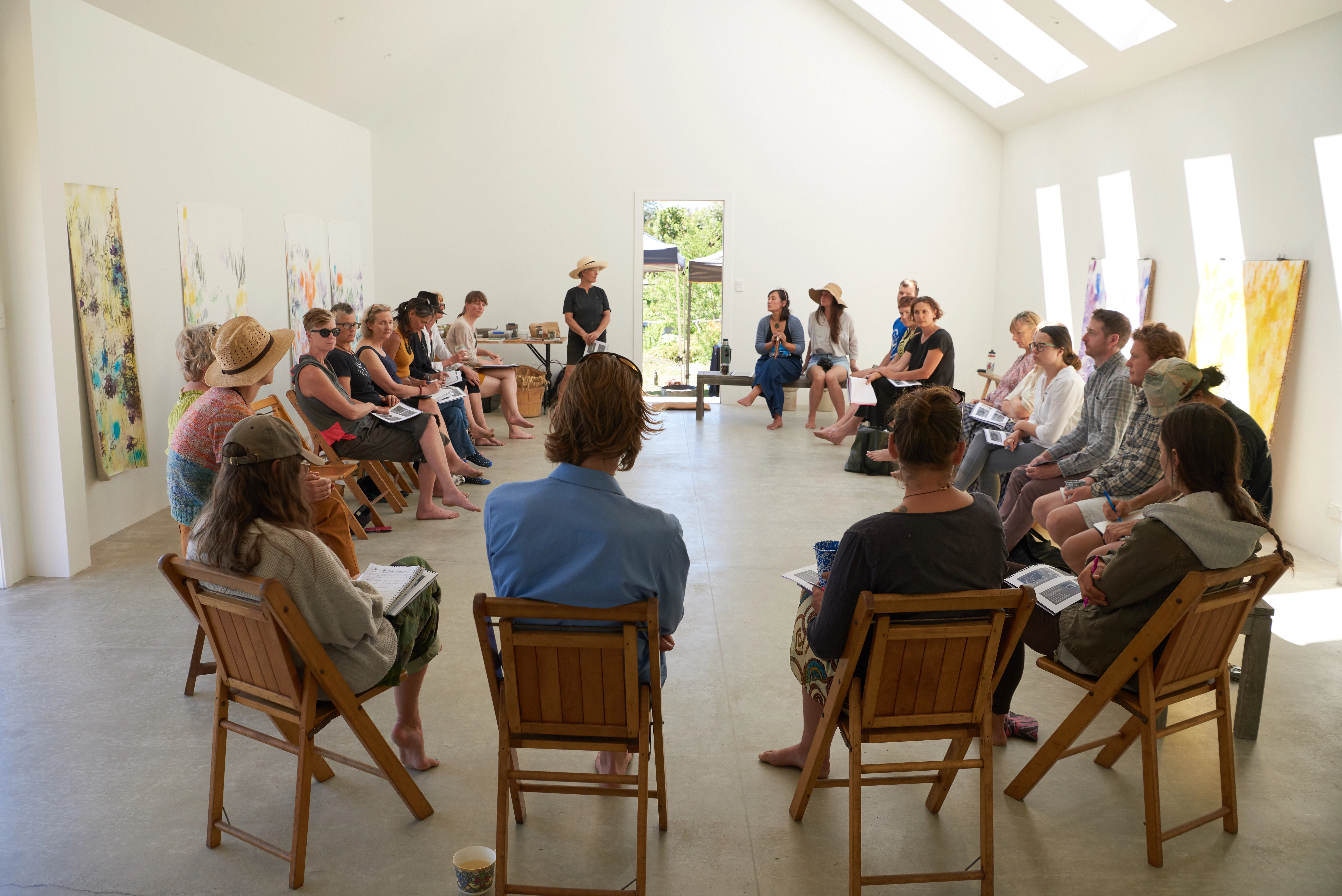 Teaching space Maunga Kereru Earthworkers Course 2020