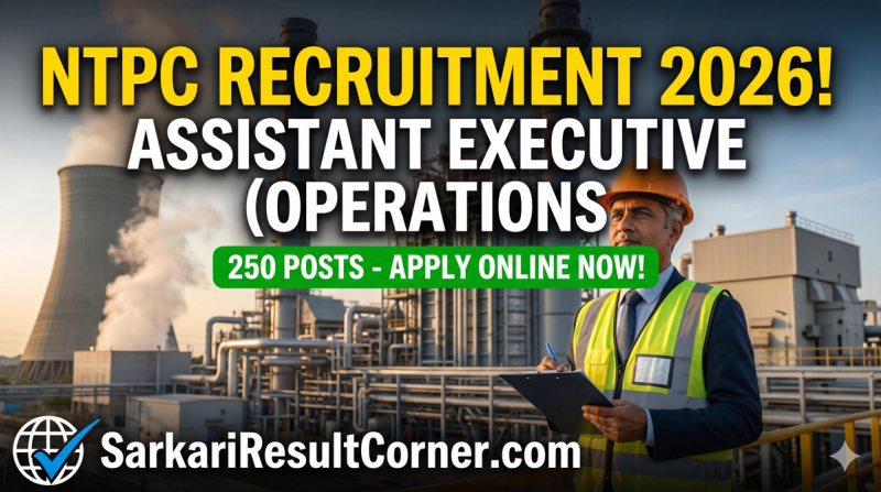 NTPC Assistant Executive (Operations) Recruitment 2026: Apply Online for 250 Engineering Posts