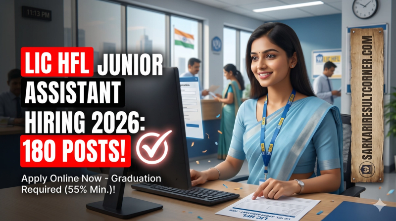 LIC Housing Finance Junior Assistant Hiring 2026: Apply Now for 180 Vacancies