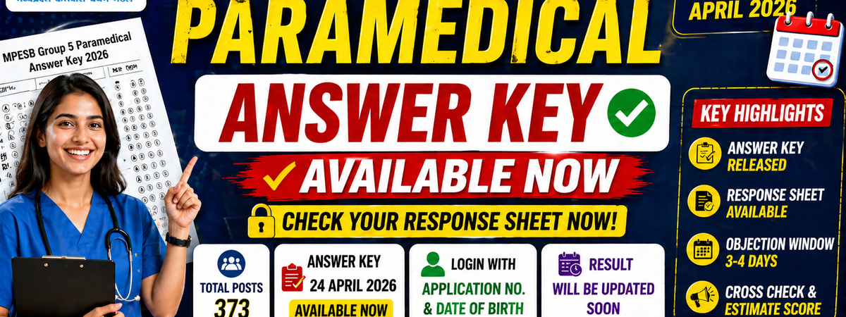 MPESB Group 5 Paramedical Answer Key 2026 Released: Direct Link to Download Response Sheet