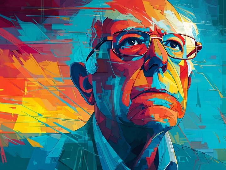 Soovituslik kujundus Bernie Sandersi tehisaru arenduse pausikutsest ja kontrollitavatest turvanõuetest.