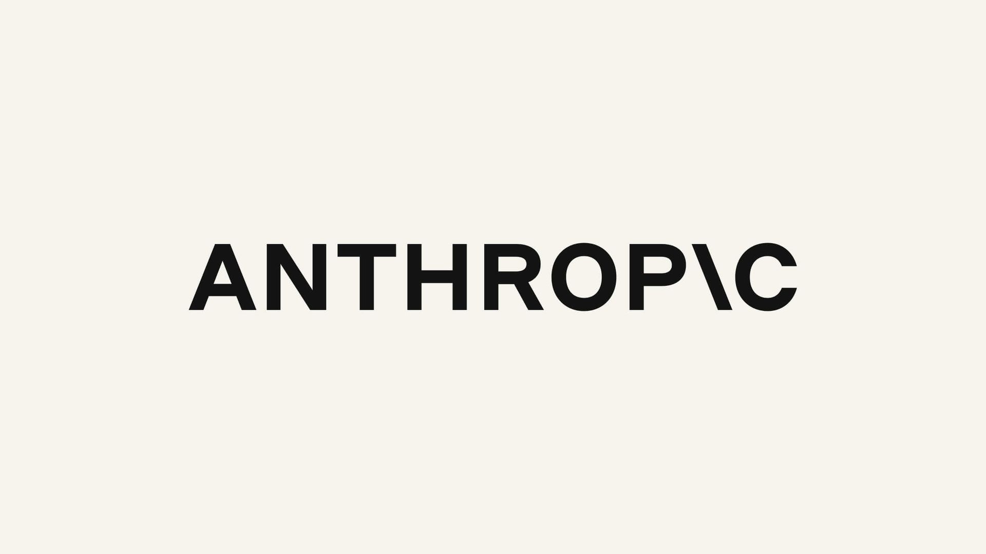 Anthropicu must sõnamärk heledal taustal.