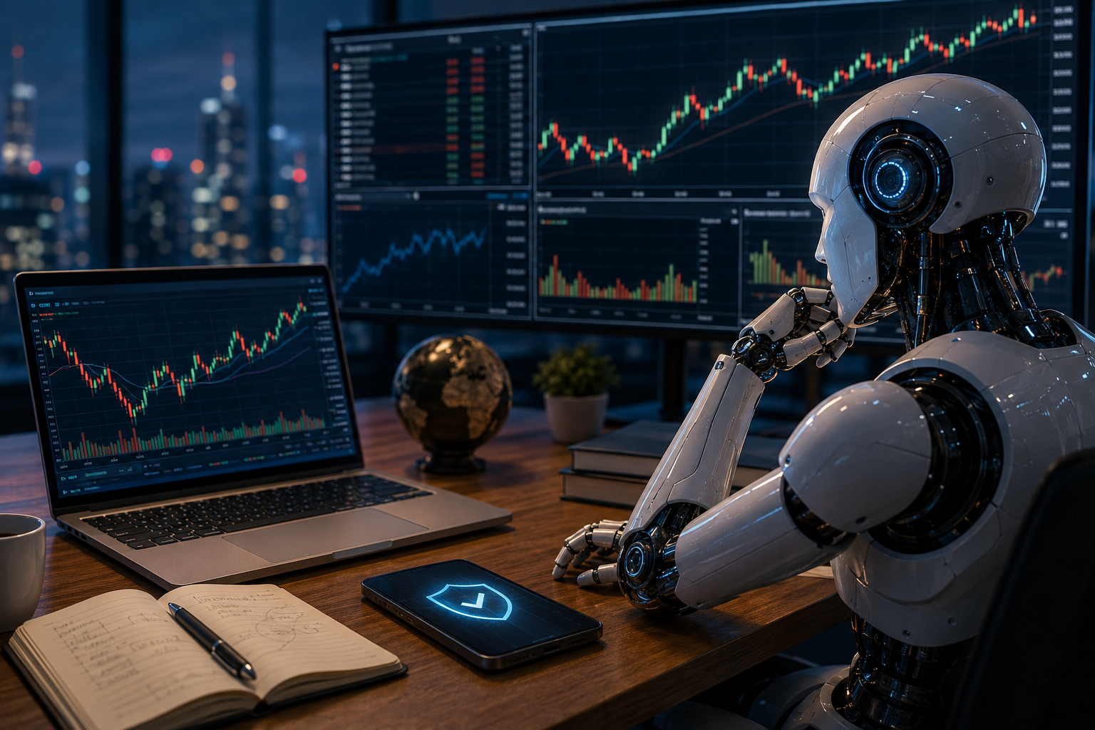 Illustratsioon uudisele: Forex-robotid muudavad automatiseeritud kauplemise kättesaadavamaks, kuid riskid ei kao