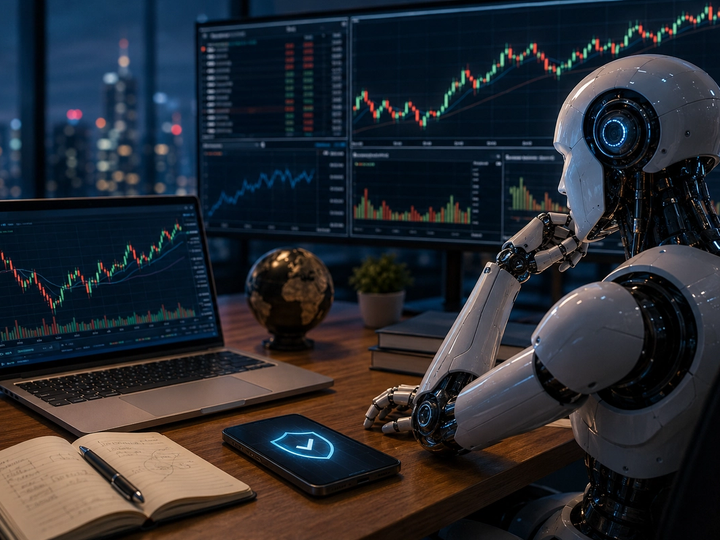 Illustratsioon uudisele: Forex-robotid muudavad automatiseeritud kauplemise kättesaadavamaks, kuid riskid ei kao