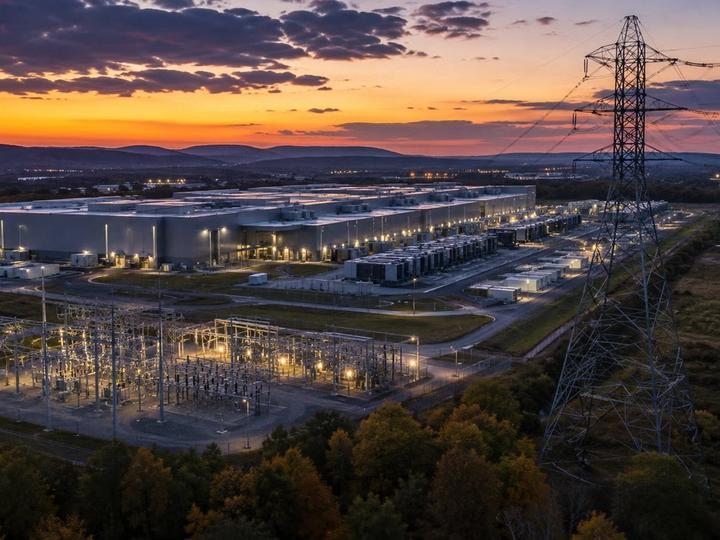 Illustratsioon uudisele: Pennsylvania seob AI-andmekeskuste load võrgu-, vee- ja kohaliku kontrolliga