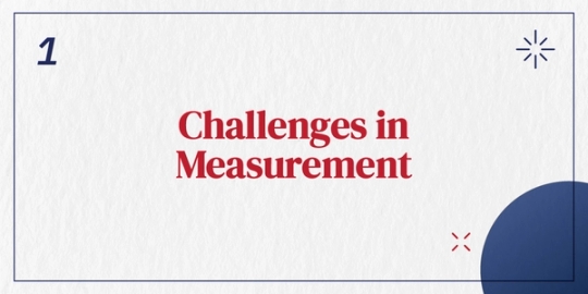 Challenges in Measurement