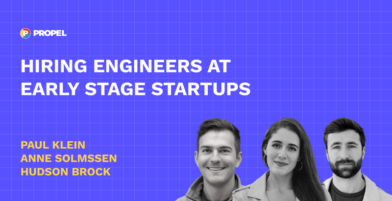Hiring engineers at early stage startups