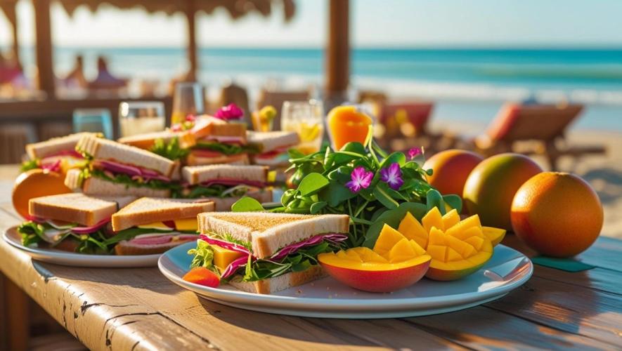 healthy food beach bar 