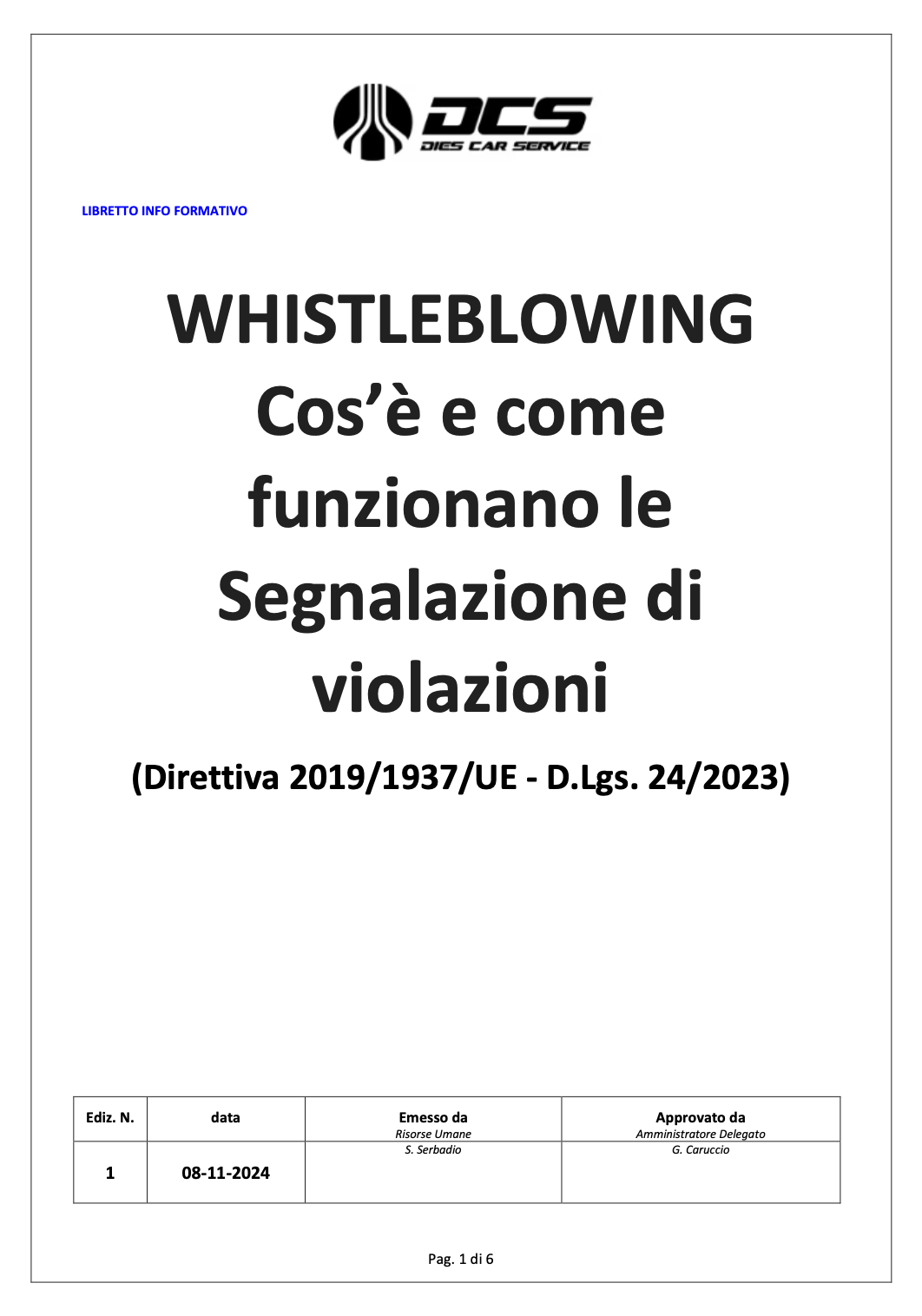 dies-car-service-procedura-whistleblowing