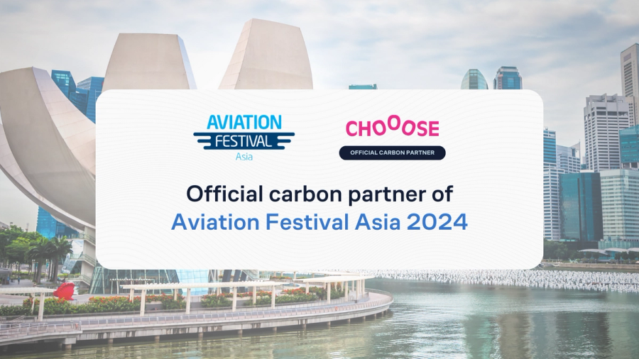 CHOOOSE is the official carbon partner of Aviation Festival Asia 2024