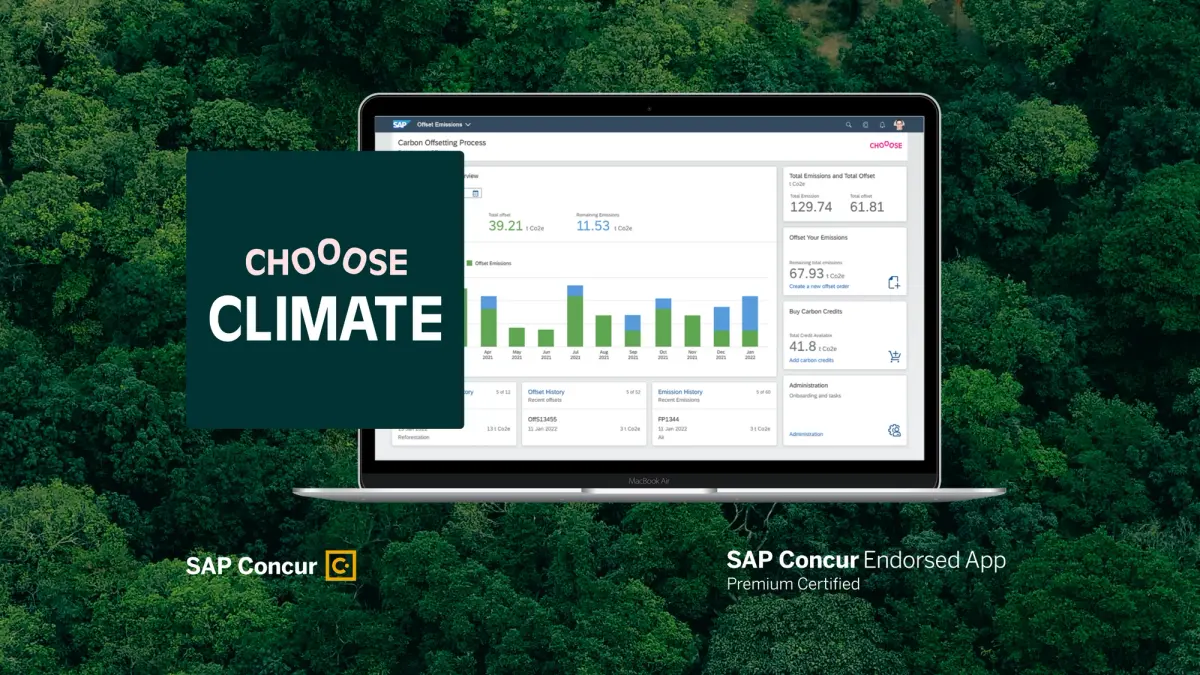 The Climate App for SAP® Concur® helps organisations worldwide measure, reduce, and manage their travel emissions.