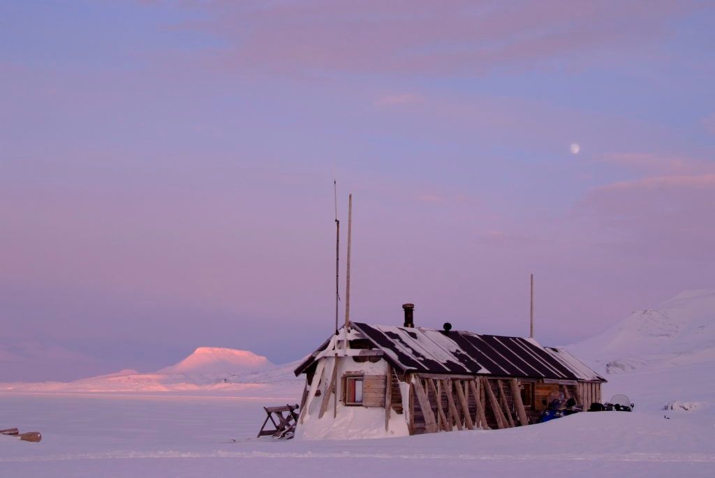 They are spending 9 months in this Svalbard-hut