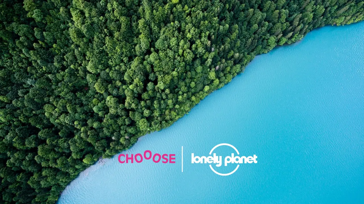 Lonely planet teams up with CHOOOSE to make climate action available for all travelers