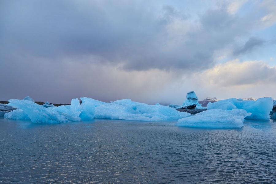 Jökulsárlón im Winterlicht