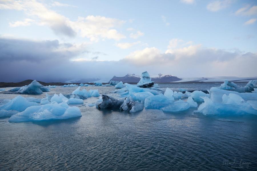 Eisberge im Jökulsárlón