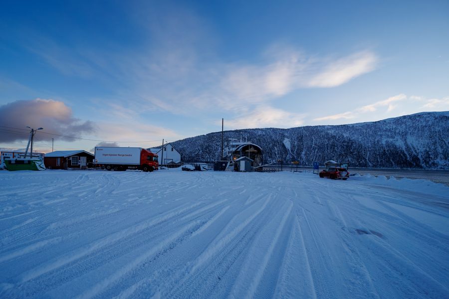 Werkhof im Schnee
