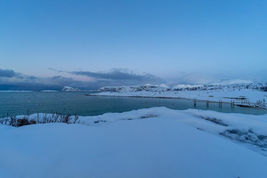 Eisrand an der Bucht
