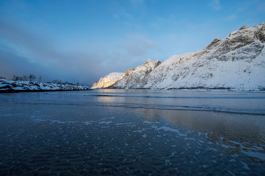 Eisscholle vor dem Ersfjord