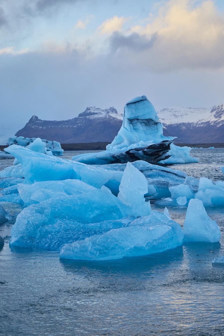 Blaues Eis im Jökulsárlón