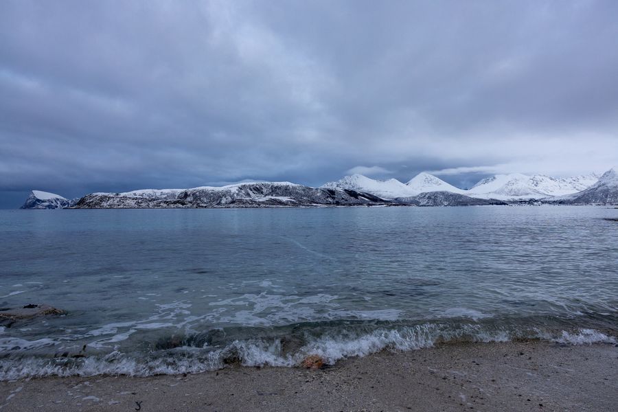 Sandstrand am Polarkreis