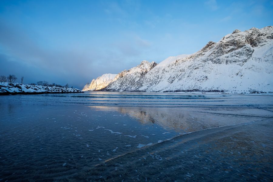 Blaue Stunde in Ersfjordstranda