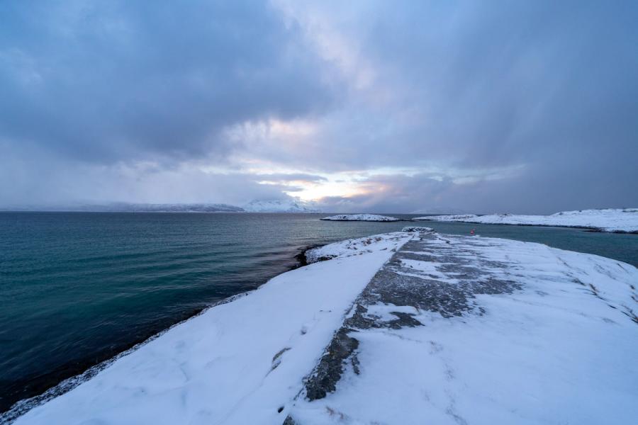 Schneemole ins Meer