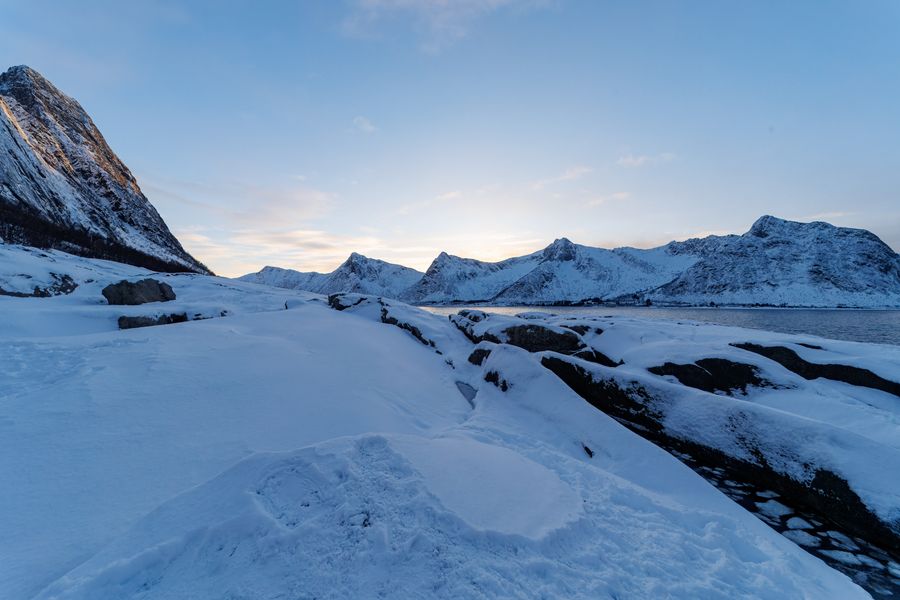 Verwehte Felsplatten