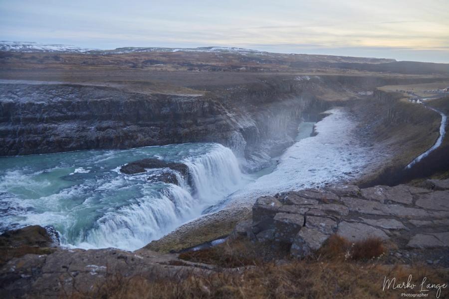 Winterlicht am Gullfoss