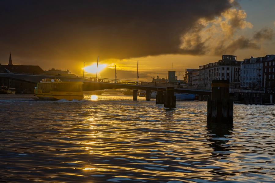 Goldene Stunde am Hafen