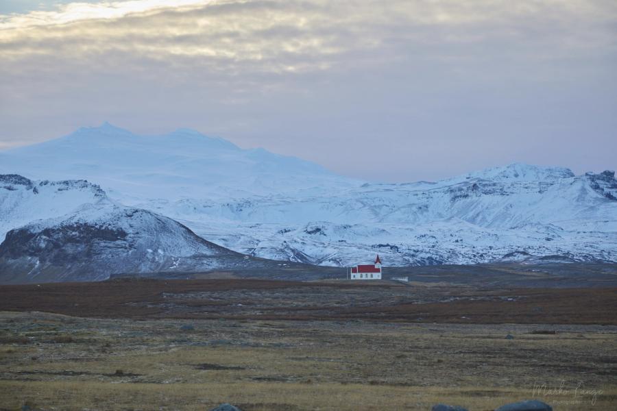 Winterliches Snæfellsnes-Massiv