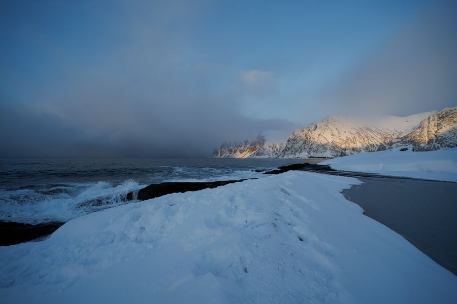 Schneezunge und offene See