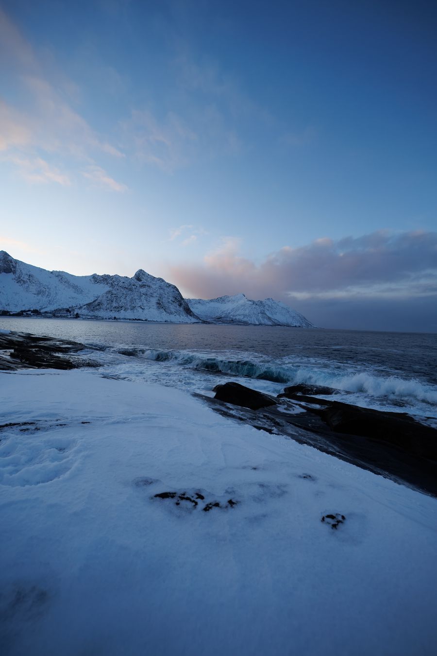 Welle und Schneekante
