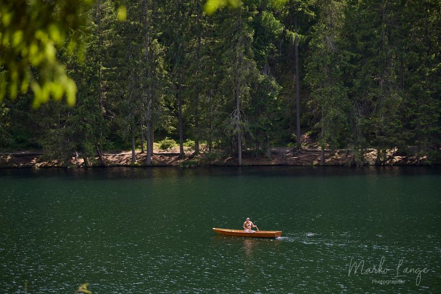 Ruderer auf dem Piburger See