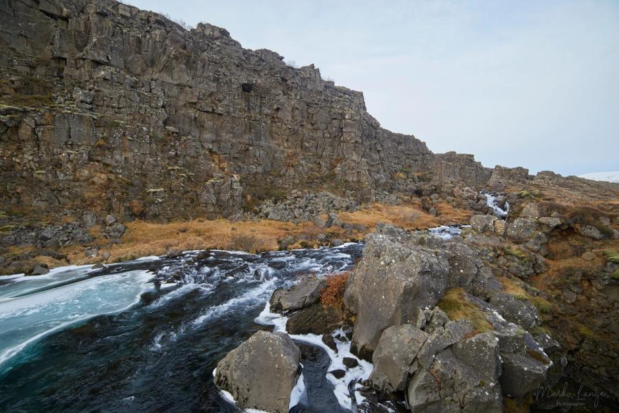 Wintermorgen in Þingvellir