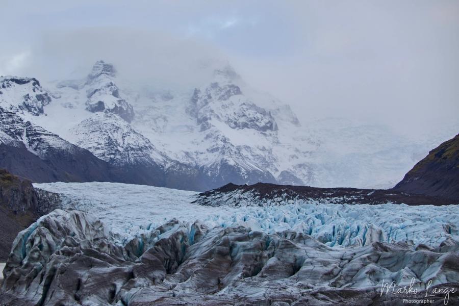Gletscher und Berge