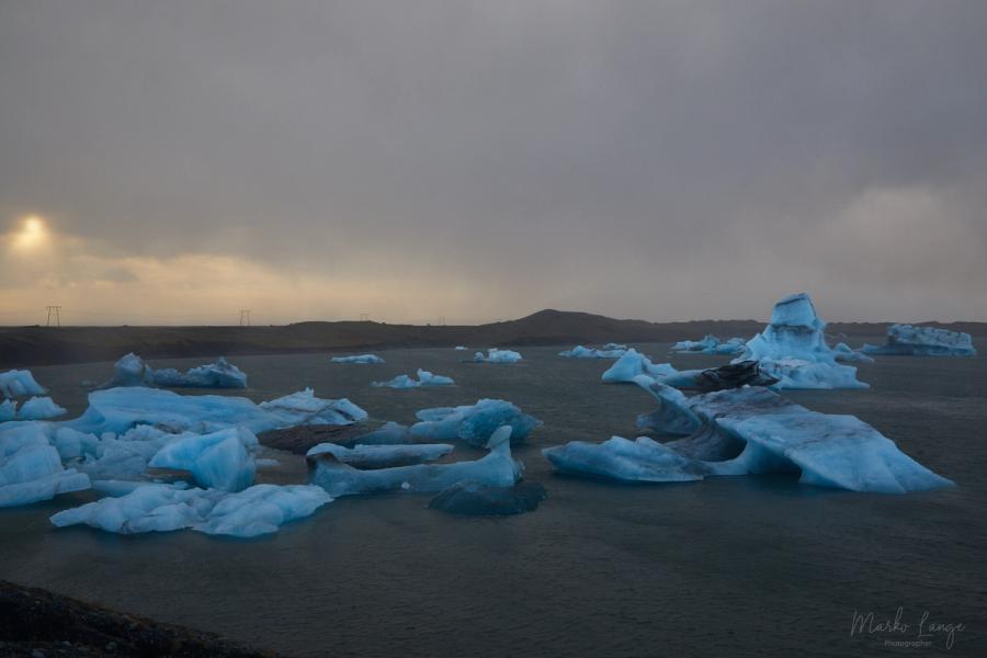 Eisberge im Jökulsárlón