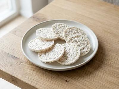 Rice cakes (unsalted, thin)