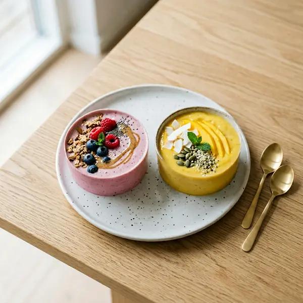 Plant-based yogurt smoothies