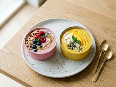 Plant-based yogurt smoothies