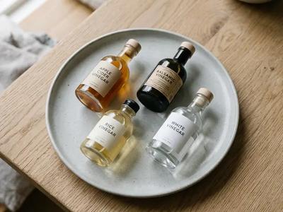 Vinegar (white, apple cider, balsamic, rice)